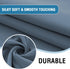 H.VERSAILTEX 100% Blackout Curtains for Small Windows, Stone Blue, 42 inches W by 63 inches L