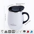 GRANDTIES Insulated Coffee Mug with Handle, 16 oz Sliding Lid for Splash-Proof Thermal Tumbler, Double Walled Vacuum