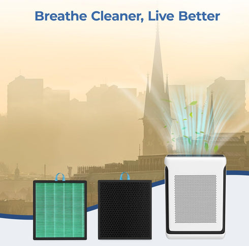 Vital 200S Replacement Filter, Compatible with LEVOIT Vital 200S Air Purifier, 3-in-1 H13 True HEPA, 2-Pack