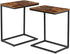 SUPER DEAL C Shaped Side Table Set of 2, Small End Tables