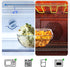 NUTRIUPS Glass Mixing Bowls Set, Microwave Safe Clear Glass Bowls for Mixing, Storing, Preparing, Square Bowl