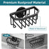 TAILI Sink Caddy with Strong Suction Cup, Sponge Holder for Kitchen Sink Organizer, Removable Sponge Caddy Inside Sink