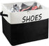 MUOUAKATE Large Entryway Shoe Storage Organizer, Shoe Basket for Entryway with Clear Cover,