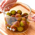 Glass Saucepan with Cover - Transparency Stovetop Pot, Dual Handles Pan with Lid for Pasta, Soup, Milk, Baby Food