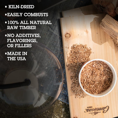 260 2 Camerons All Natural Extra Fine Apple BBQ Wood Chips - Cu. in. Bag, Approx Pounds - Kiln Dried Sawdust Shavings