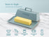 Countertop, Butter Dish with Lid for by Kook, Ceramic Dish Tray with Cover, Kitchen Keeper, Container, Holder (Casper