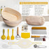Set, Sourdough Starter Kit, Banneton Bread Proofing Baskets Sourdough Bread Baking Supplies Making Tools with Dough