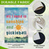 Welcome Garden Flag, All I Need Is Sunshine And Pickleball, Funny Outdoor Farmhouse Decorations, 12x18 In
