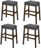NeColorLife Rectangle Bar Stool Covers,Stretch Waterproof Saddle Seat Covers for Counter Height