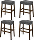 NeColorLife Rectangle Bar Stool Covers,Stretch Waterproof Saddle Seat Covers for Counter Height