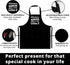 NewEleven Gift For Men, Dad, Husband, Him - Aprons For Men With Pockets