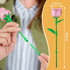 EWED Set: 6-Pack Rose Flower Bouquet Building Artificial Flowers Botanical Collection Blocks Kit for Women Girls Wife