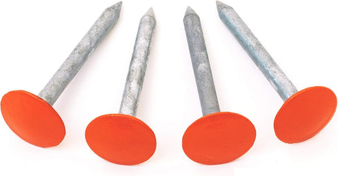 Survey Marker - 4 Pack - Low Profile Survey Stakes (Hi-Vis Orange)