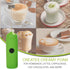 HELLO Milk Frother: Handheld Electric Foam Maker for Coffee, Lattes, and Hot Chocolate (GREEN)