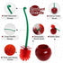 Creative Toilet Brush with Holder Bowl&Long Handle, Household Bathroom Cleaning Tool Cleaner and Base