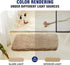 TECHMILLY U Shaped Super Soft Shaggy Bathroom Rugs, Absorbent Non-Slip Microfiber Bath Mat 24"x20"