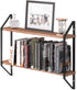 Wallniture Ponza 2-Tier Floating Bookshelf for Wall, 24 Inch Wall Shelves for