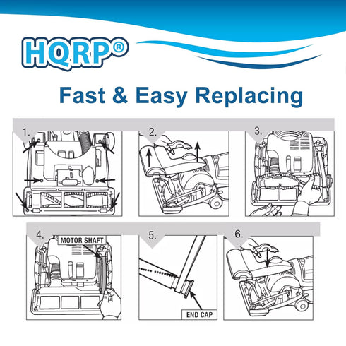 HQRP 2-Pack Vacuum Belt for Dirt Devil Dynamite Extreme Vibe, Replacement for Style 15 Parts