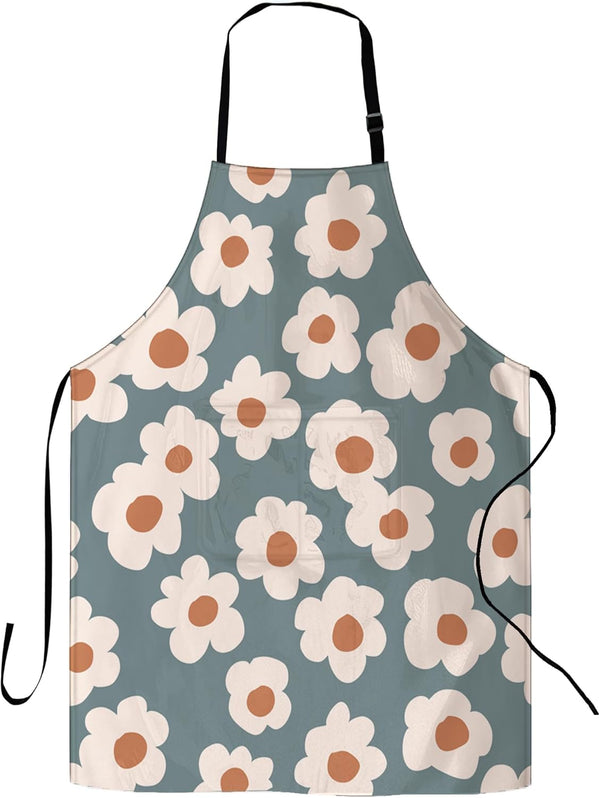 Kitchen Apron with 2 Pockets, Apron for Cooking, Waitress, Bistro, Baking
