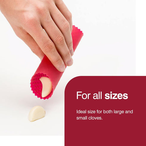 2 Zyliss Garlic Peeler & Easy Clean Garlic Press - Silicone Garlic Peeler Tube and Garlic Crusher for your Kitchen