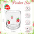 14 Ounce Icon Juice Glasses, Aesthetic Cocktail & Old Fashioned Drinking Glasses, Iconic Clear Glass Cups for Women