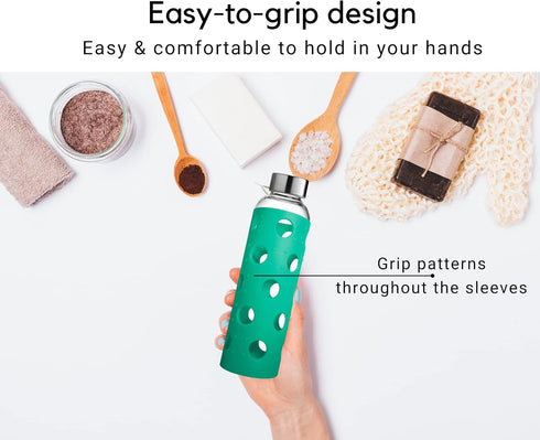 6-Pack Brieftons Silicone Sleeves: Insulated Anti-Slip Protection Covers, Ultra Thick & Durable, Better Than Neoprene