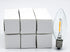 Creative Hobbies 25-Pack LED Replacement Light Bulbs, 7 Watt Equivalent Candelabra for Electric Candle Lamps