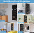 35 4 Aisoso Over the Door Shoe Organizer with Large Breathable Mesh Pockets and Metal Hooks Space Saving Hanging