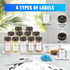 30 Pack 4 oz Set VIBRATITE Spice Jars with Acacia Lids, Round Glass Jars Spice Containers with Labels, Pen, Funnel