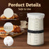 5pcs 1 3-4 Inch Sourdough Jar Cover, Reusable Covers for Sourdough Starter Container & Elastic Band, Cotton Sourdough