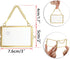 JUXYES Mini Brass Wall Hanging Photo Frame Set of 4, Double Glass Floating Frame for Artwork, Picture, Pressed Flower,