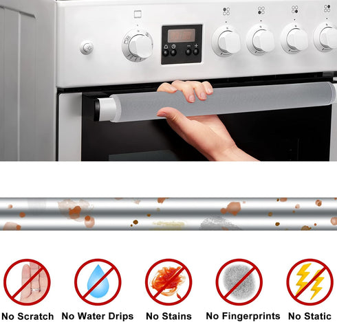 7Pcs Refrigerator Door Handle Cover, Washable Kitchen Appliance Decor for Fridge Oven Microwave Protector