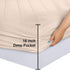 Utopia Bedding Quilted Fitted Mattress Pad (King), Beige, Elastic Mattress Protector, Machine Washable, 16 Inches Deep