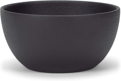 47th & Main Medium Durable Black Cast Iron Bowl, Round, 32 fluid ounces