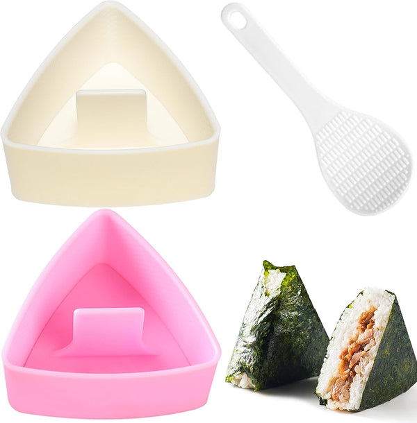Onigiri Mold Triangle, 2 Pack Rice Ball Mold Sushi Makers for Kids Bento