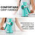 Zulay Rotary Cheese Grater, 5 Blade Manual Hand Crank Cheese Shredder, Calm Teal