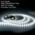 20FT White LED Strip Lights - Dimmable 6000K 360LEDs, Under Cabinet Tape with UL Power Supply