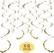 Boao 15 Pcs Cheetah Party Supplies, Leopard Hanging Swirls for Birthday Baby Shower Jungle Animal Themed Celebration