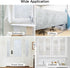 DOWELL Window Privacy Film, Frosted Glass Static Cling, Opaque Vinyl Covering for Home Office, 17.5 x 78.7 inches