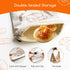 17x13 Inch Design2 Pack Beeswax Bread Bags for Sourdough & Homemade Bread - Reusable Natural Cotton Bees Wax Bags