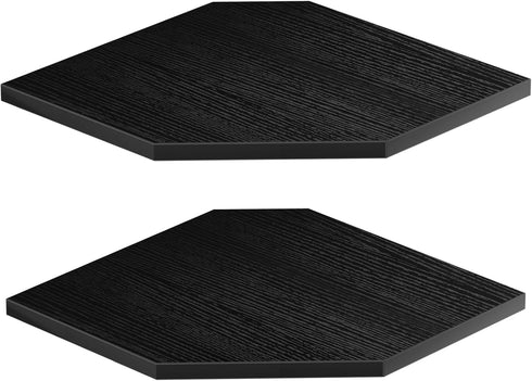 JJL Corner Shelves, 12 Inch Corner Shelf Wall Mounted with Wire Hole, 2