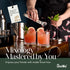 Barillio Silver Bartender Kit - Stainless-Steel Cocktail Shaker Set with Black Bamboo Stand - 23-Pc Mixology Bar Tools