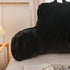 Meeting Story Reading Pillow Bed Rest Pillow with Arms Rabbit Fur for Adults Teens Back Incline Rest Sitting up
