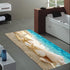 3D Non Slip Bath Rugs Sponge Foam for Bathroom,Durable Flannel Mat Bright Print rug for Living Room, Absorbent water