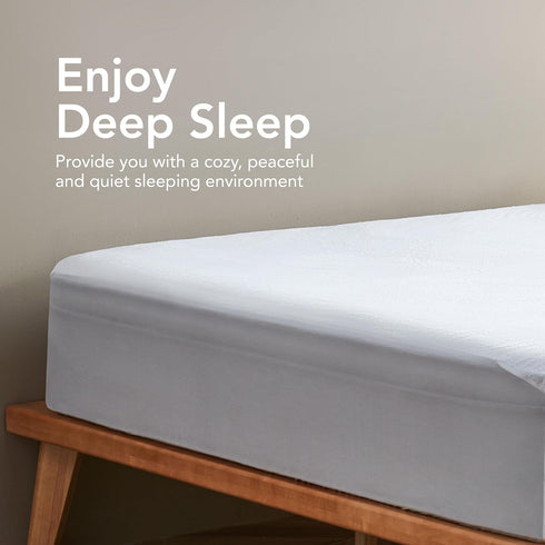 8-12 Inches Epitex Waterproof Mattress Protector Twin Size, Ultra Soft and Breathable Mattress Cover with Deep Pocket