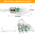 HFXXAD 10 Bulbs Decorate(6.6 Christmas Tree Snow Globe String Lights, LED Clear Christmas Tree String Lights