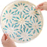 12 Inch Mother of Pearl Decorative Serving Tray, Round Decorative Table Tray, Wood Coffee Table Ottoman Tray