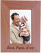 CustomGiftsNow Best Papa Ever Wood Picture Frame (4x6 Vertical)