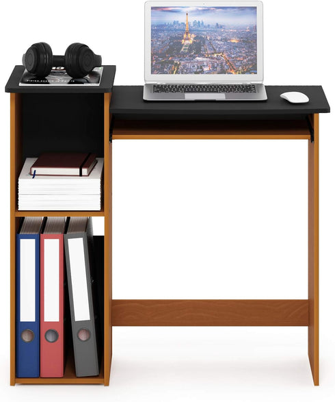 Furinno Econ Multipurpose Computer Writing Desk, Light Cherry/Black Finish