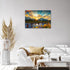 SKASNFAI Grand Teton National Park Wall Art Sunflower Landscape Canvas Mountain Artwork Landscape Print for Living Room Framed (12x16 inch)